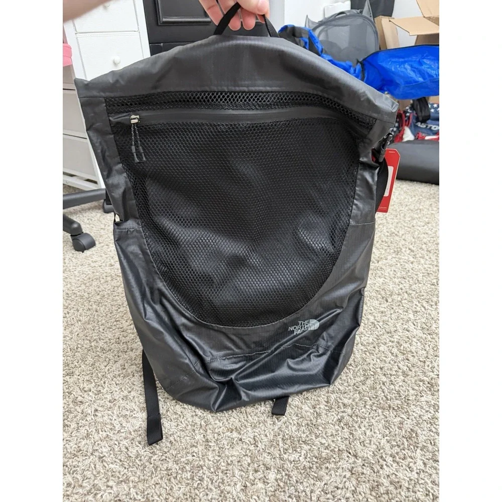 The North Face Waterproof Daypack Rolltop Backpack Black NEW WITH TAGS RARE